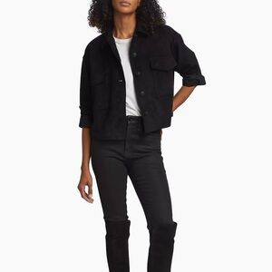 Rag & Bone Jaidan Cropped Suede Jacket